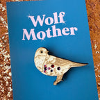 LITTLE BULLFINCH brooch