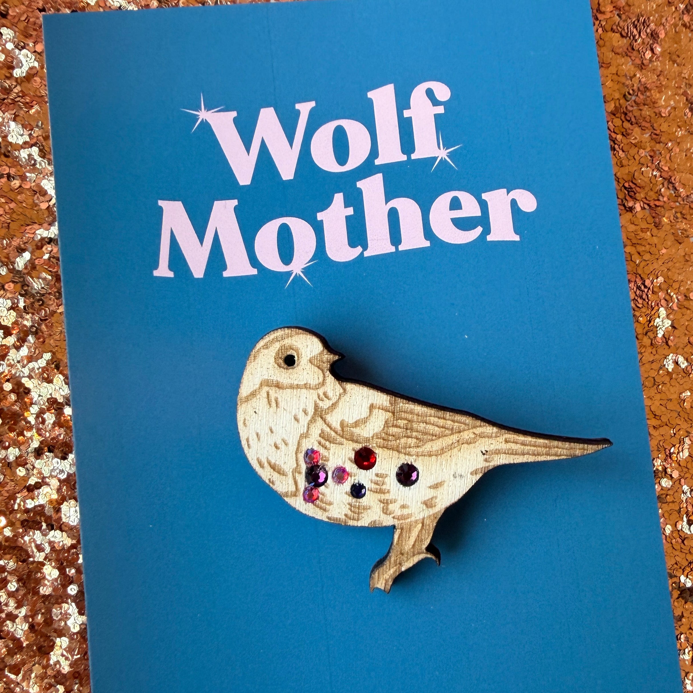 LITTLE BULLFINCH brooch