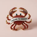 TAKE ME TO GREGGS (or I will nip you) Diamanté pin