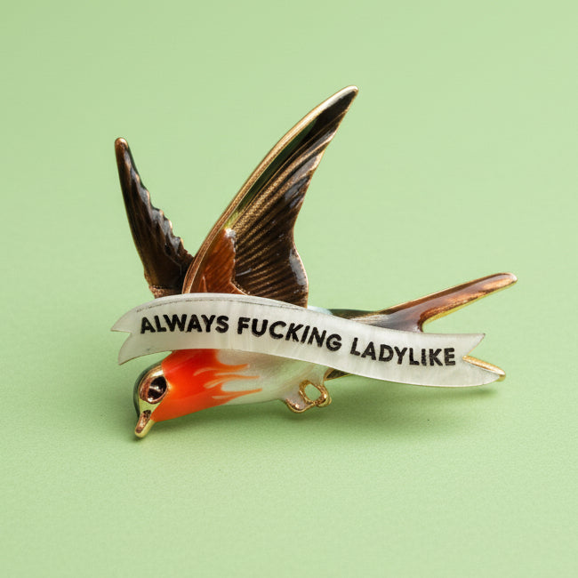 LADYLIKE bird pin