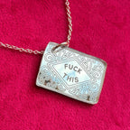 FUCK THIS, custard cream necklace