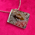 FUCK THIS, custard cream necklace