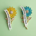 I am a delicate flower, diamanté pin