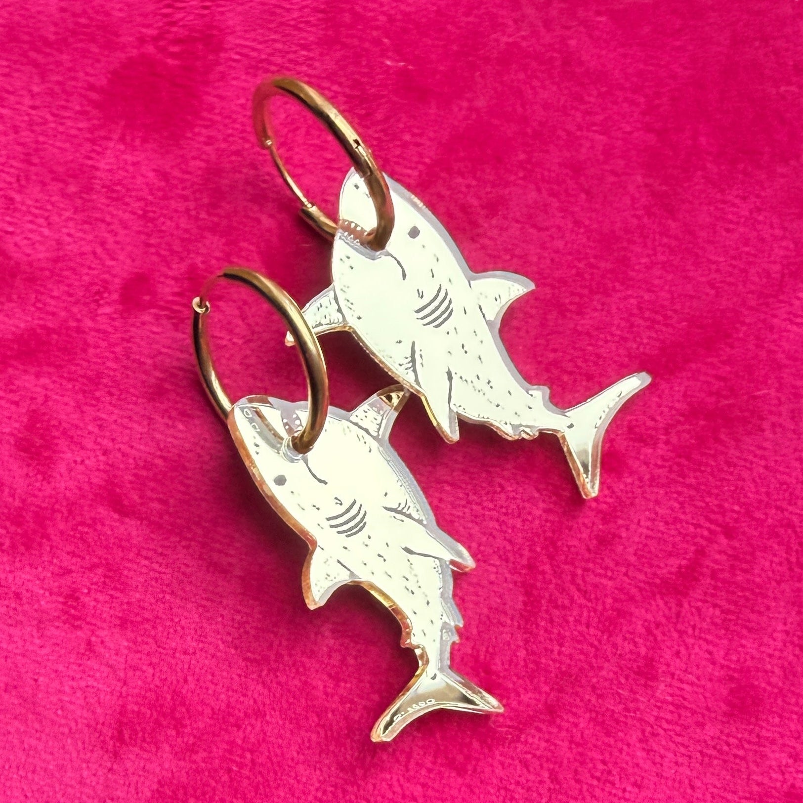 SHARK FRIENDS, hoop earrings