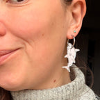 SHARK FRIENDS, hoop earrings