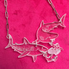 I LOVE SHARKS, necklace