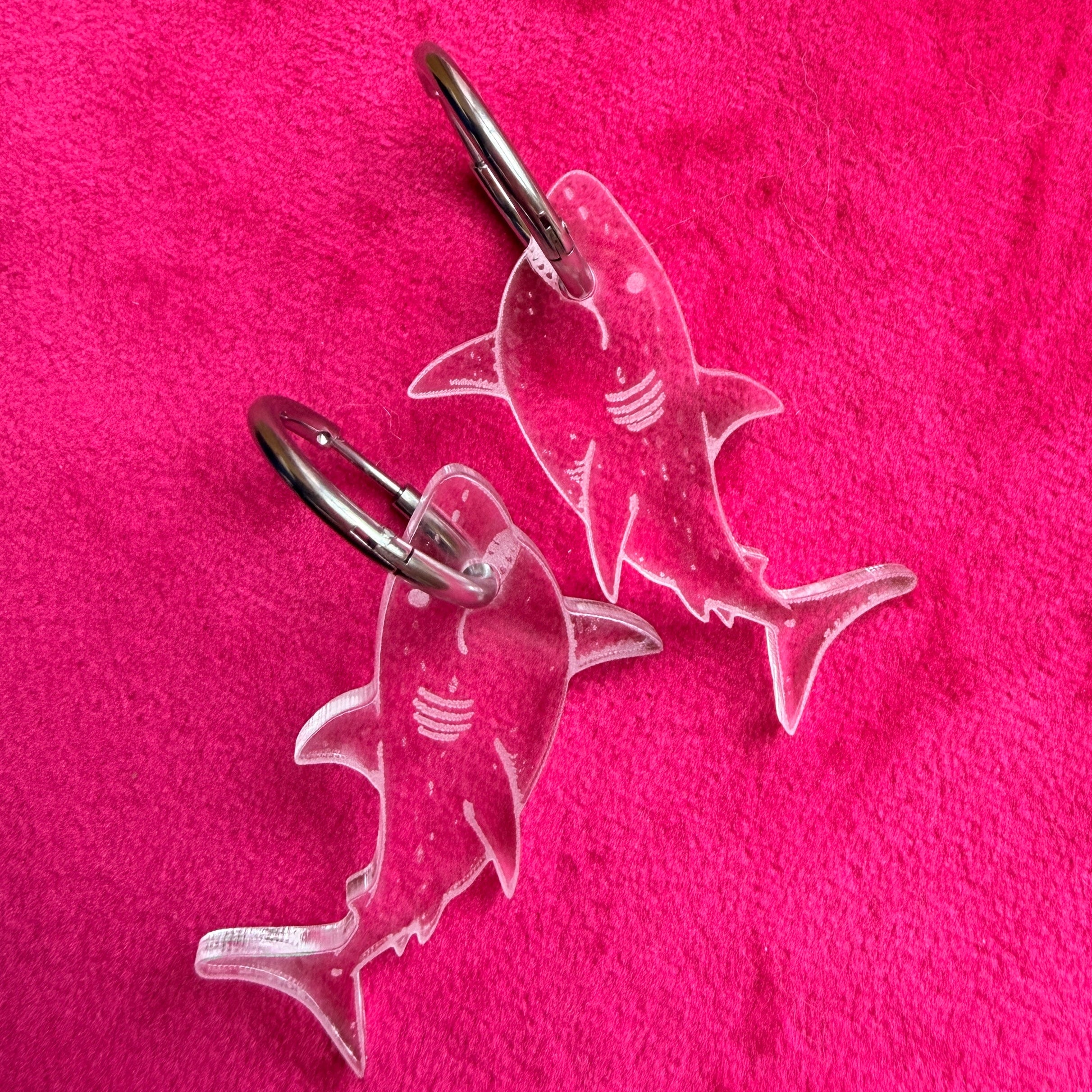 SHARK FRIENDS, hoop earrings