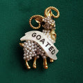 GOATED diamanté pin