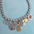 Fancy Favourites, diamanté heart necklace.