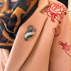 GET IN THE SEA seahorse diamanté pin