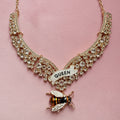Queen Bee diamanté princess necklace