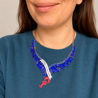 Lobsters and Champagne, diamanté princess necklace