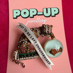 Not to be left unsupervised, naughty cat diamanté pin.