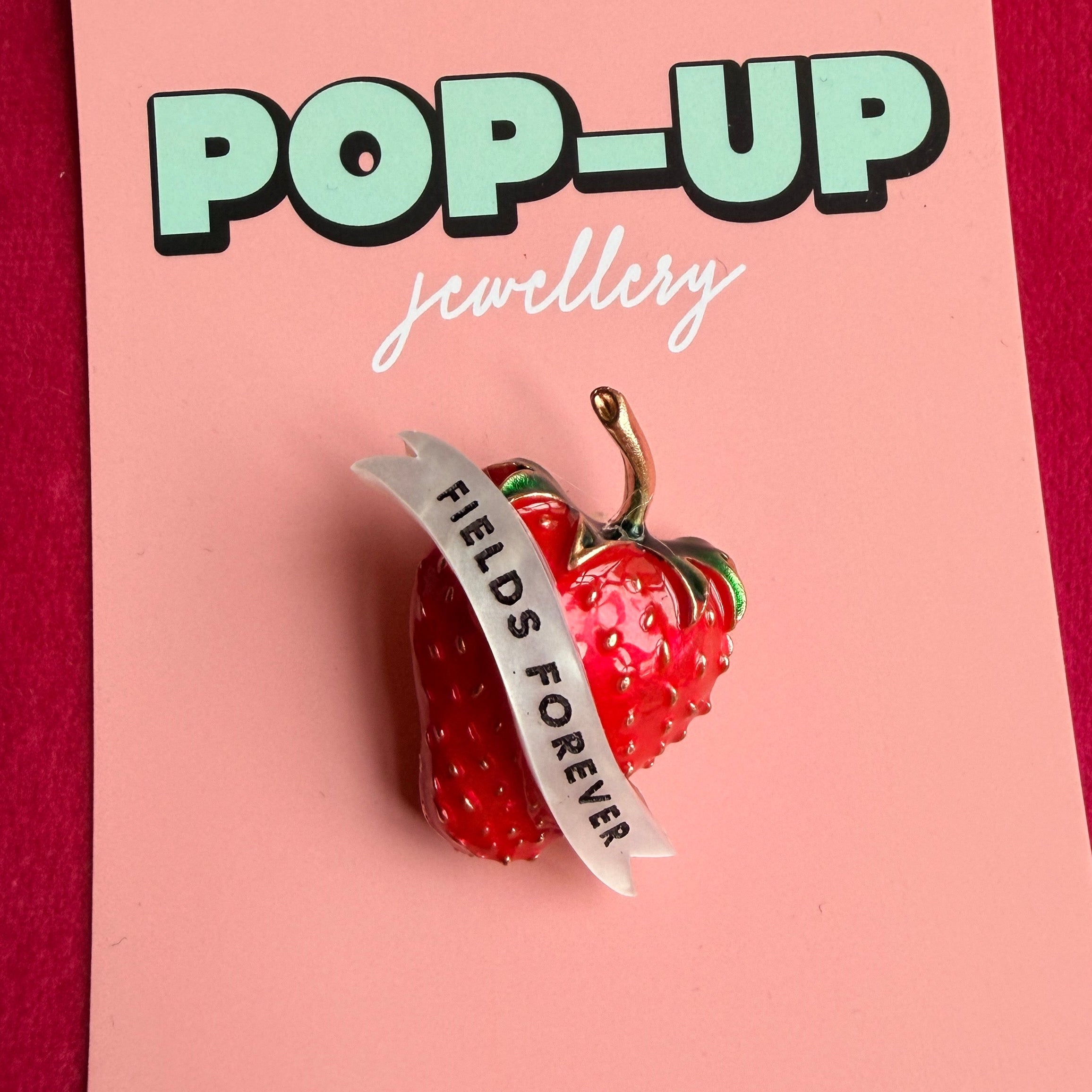 Strawberry Fields pin