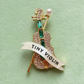 Tiny Violin, diamanté pin