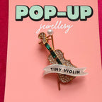 Tiny Violin, diamanté pin
