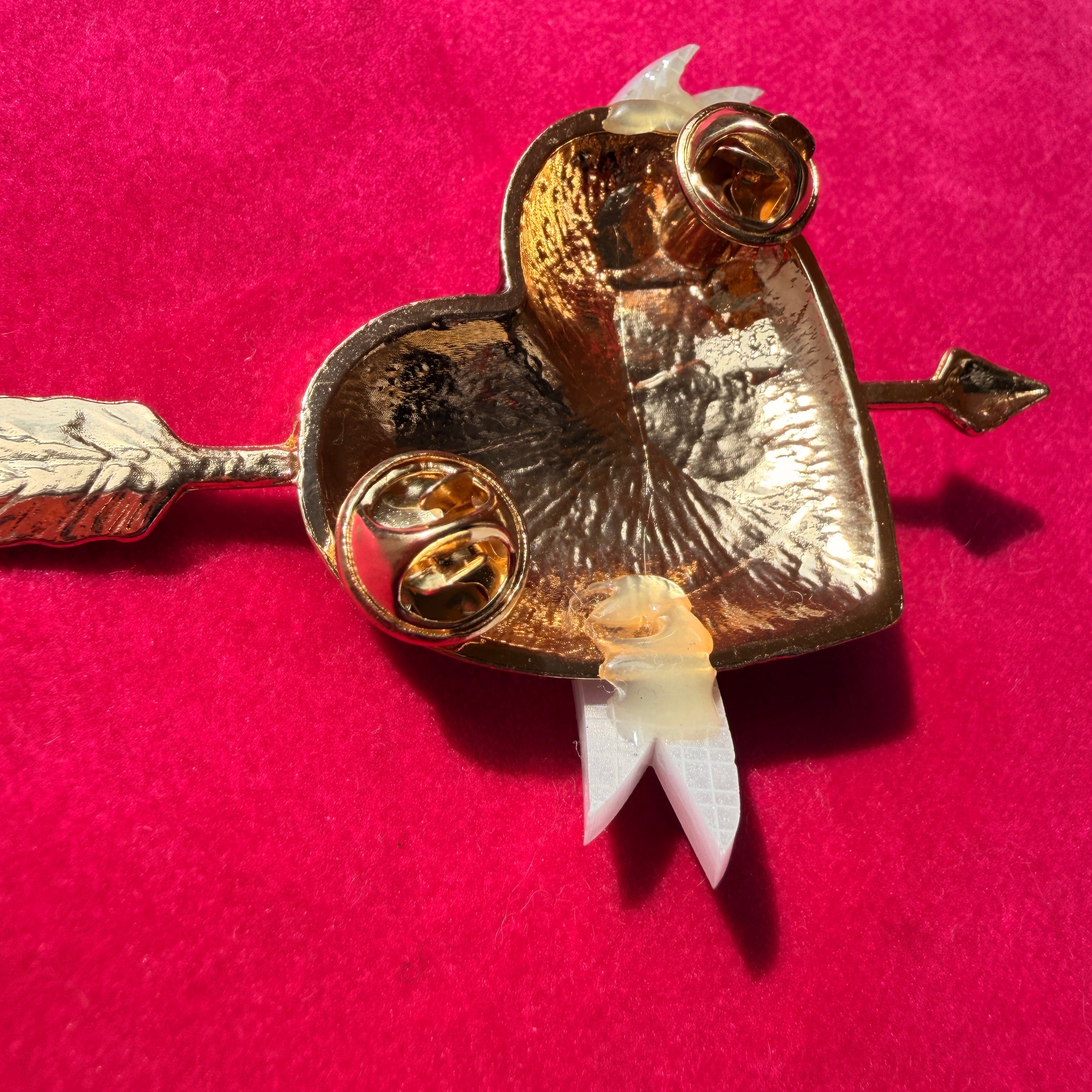 SHOT THROUGH THE HEART… and you’re to blame. Enamel pin.
